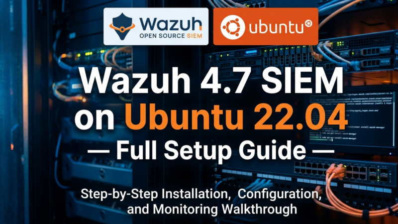 Complete Step-by-Step Wazuh Installation Guide -Wazuh 4.7 SIEM Setup on Ubuntu 22.04 (2026)
