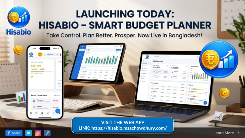 Hisabio – Smart Budget Planner & Monthly Budget Planner | Avail 14 Day Free Trial